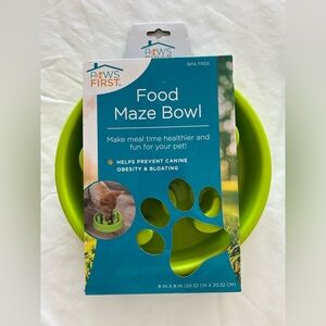 Green Food Maze Bowl for Dogs